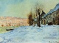 Lavacourt Soleil et Neige Claude Monet